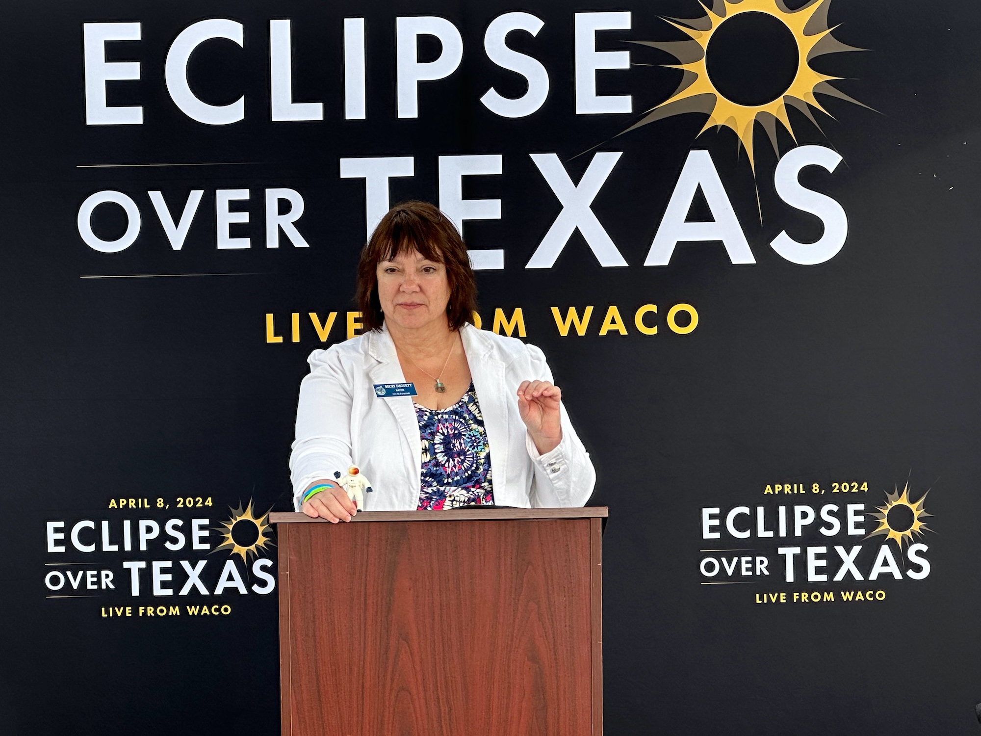 Eclipse-Becky-at-podium-April-8-2024