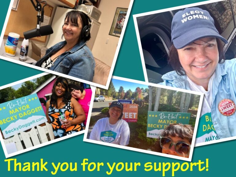 Thank you for your support, Flagstaff!