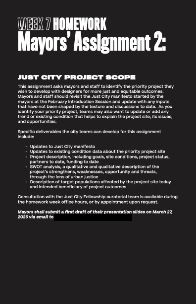 Assignment 2 Just City Project Scope