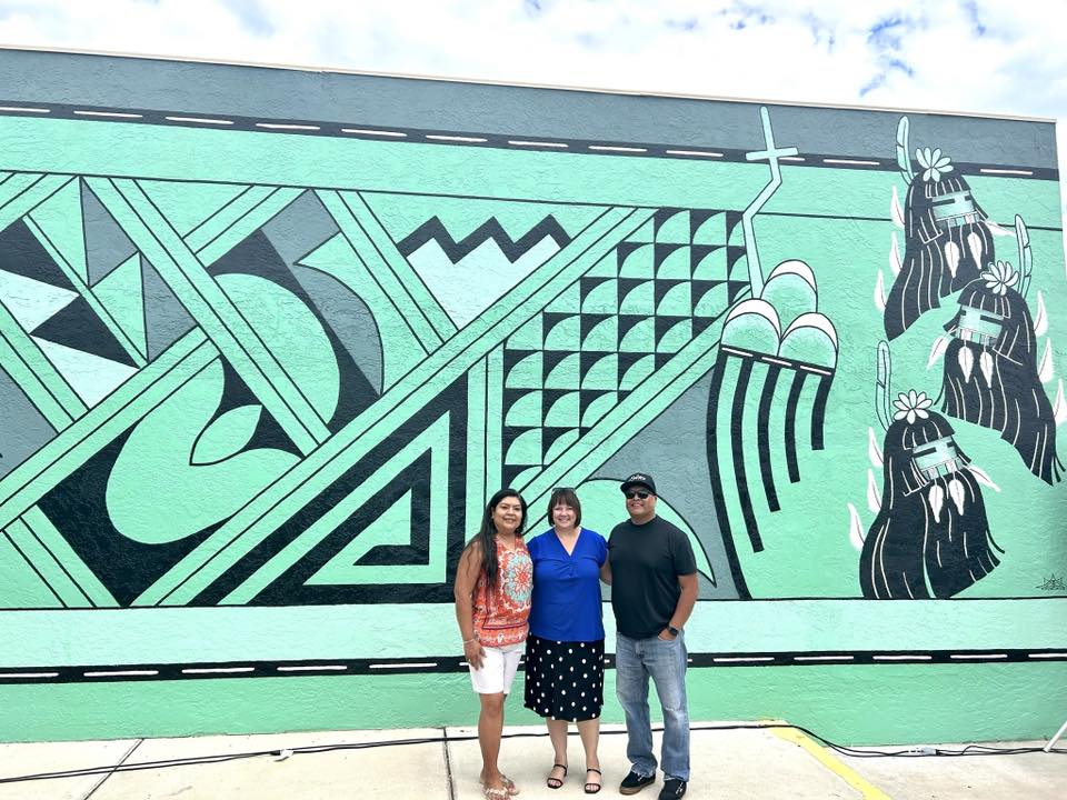 Duane Kotawena mural at Chocolita