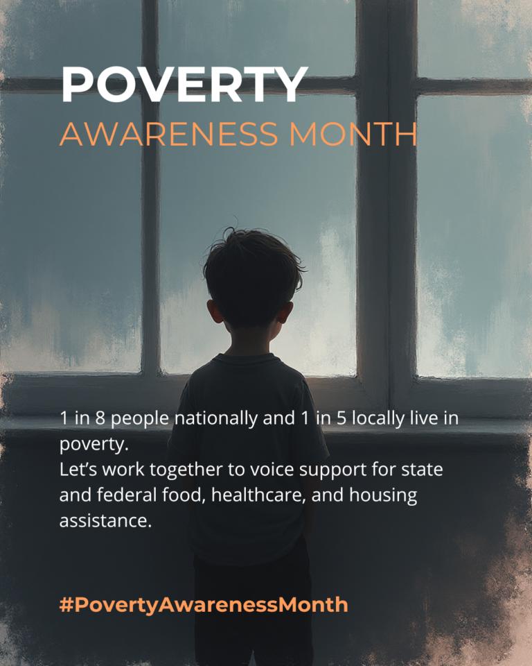 January is Poverty Awareness Month–Your action needed